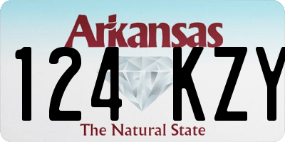 AR license plate 124KZY