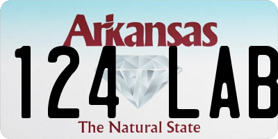 AR license plate 124LAB
