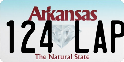 AR license plate 124LAP