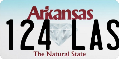 AR license plate 124LAS