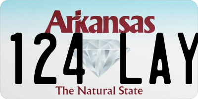 AR license plate 124LAY