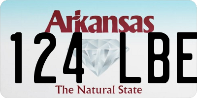 AR license plate 124LBE