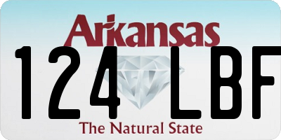 AR license plate 124LBF