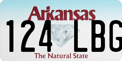 AR license plate 124LBG