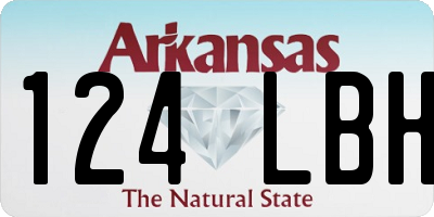 AR license plate 124LBH