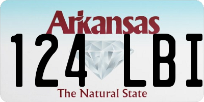 AR license plate 124LBI