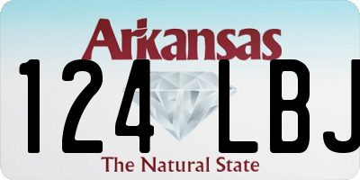 AR license plate 124LBJ