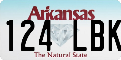 AR license plate 124LBK