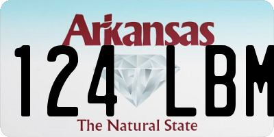 AR license plate 124LBM