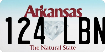 AR license plate 124LBN