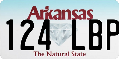 AR license plate 124LBP