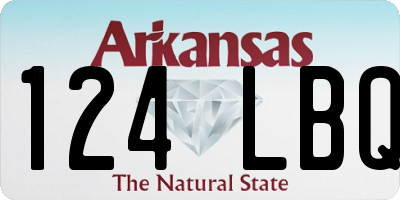 AR license plate 124LBQ