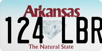 AR license plate 124LBR