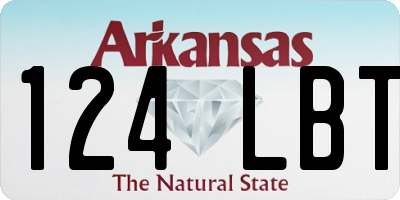AR license plate 124LBT
