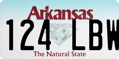 AR license plate 124LBW
