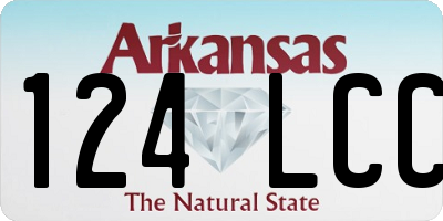 AR license plate 124LCC