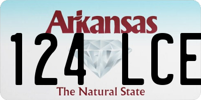AR license plate 124LCE