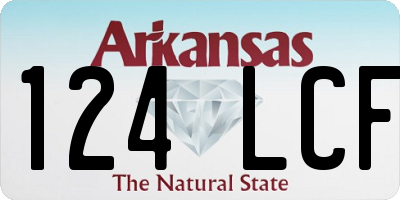 AR license plate 124LCF
