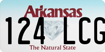 AR license plate 124LCG