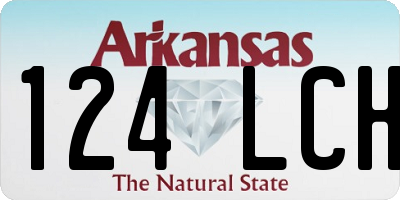 AR license plate 124LCH
