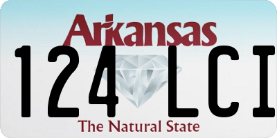 AR license plate 124LCI