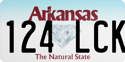 AR license plate 124LCK