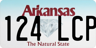 AR license plate 124LCP