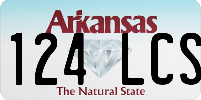 AR license plate 124LCS