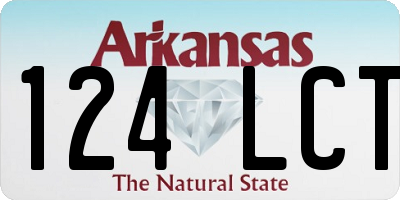 AR license plate 124LCT