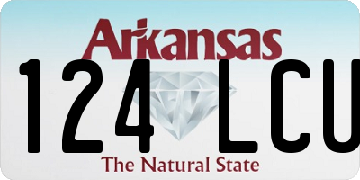 AR license plate 124LCU