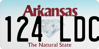 AR license plate 124LDC