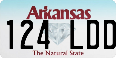 AR license plate 124LDD