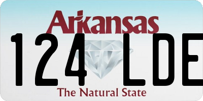 AR license plate 124LDE