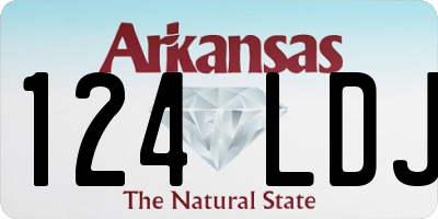 AR license plate 124LDJ