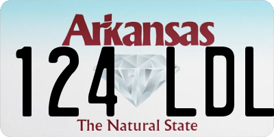 AR license plate 124LDL