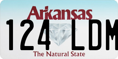 AR license plate 124LDM