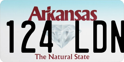AR license plate 124LDN