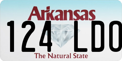 AR license plate 124LDO