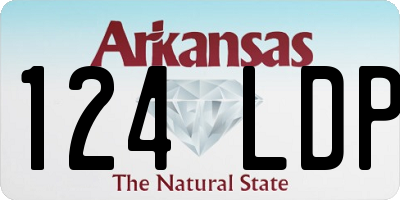 AR license plate 124LDP