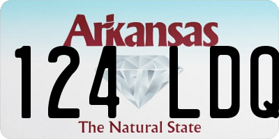 AR license plate 124LDQ