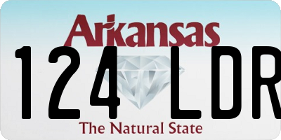 AR license plate 124LDR