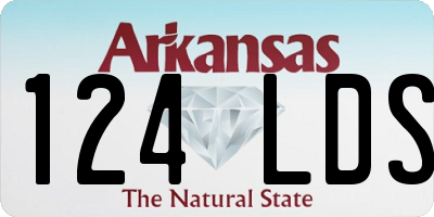 AR license plate 124LDS