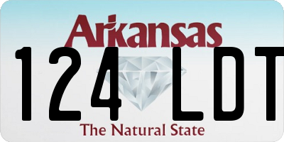 AR license plate 124LDT