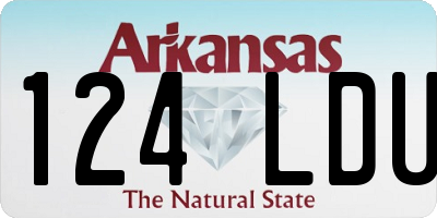 AR license plate 124LDU