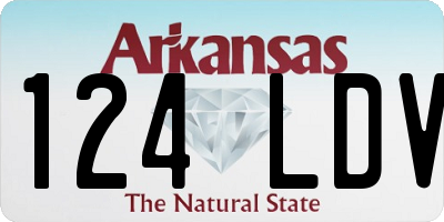 AR license plate 124LDV