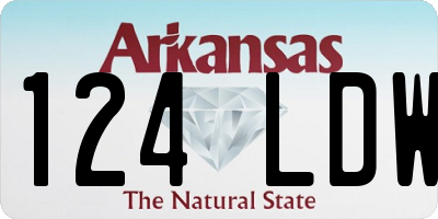 AR license plate 124LDW