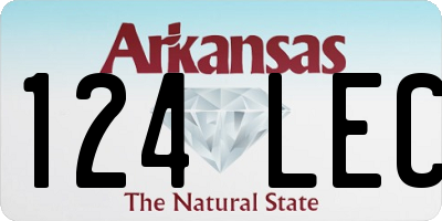 AR license plate 124LEC