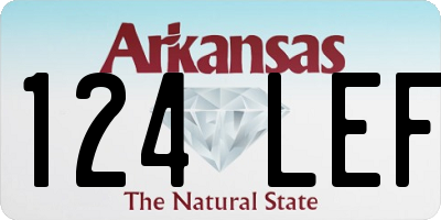 AR license plate 124LEF