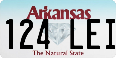 AR license plate 124LEI