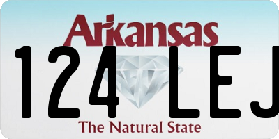 AR license plate 124LEJ
